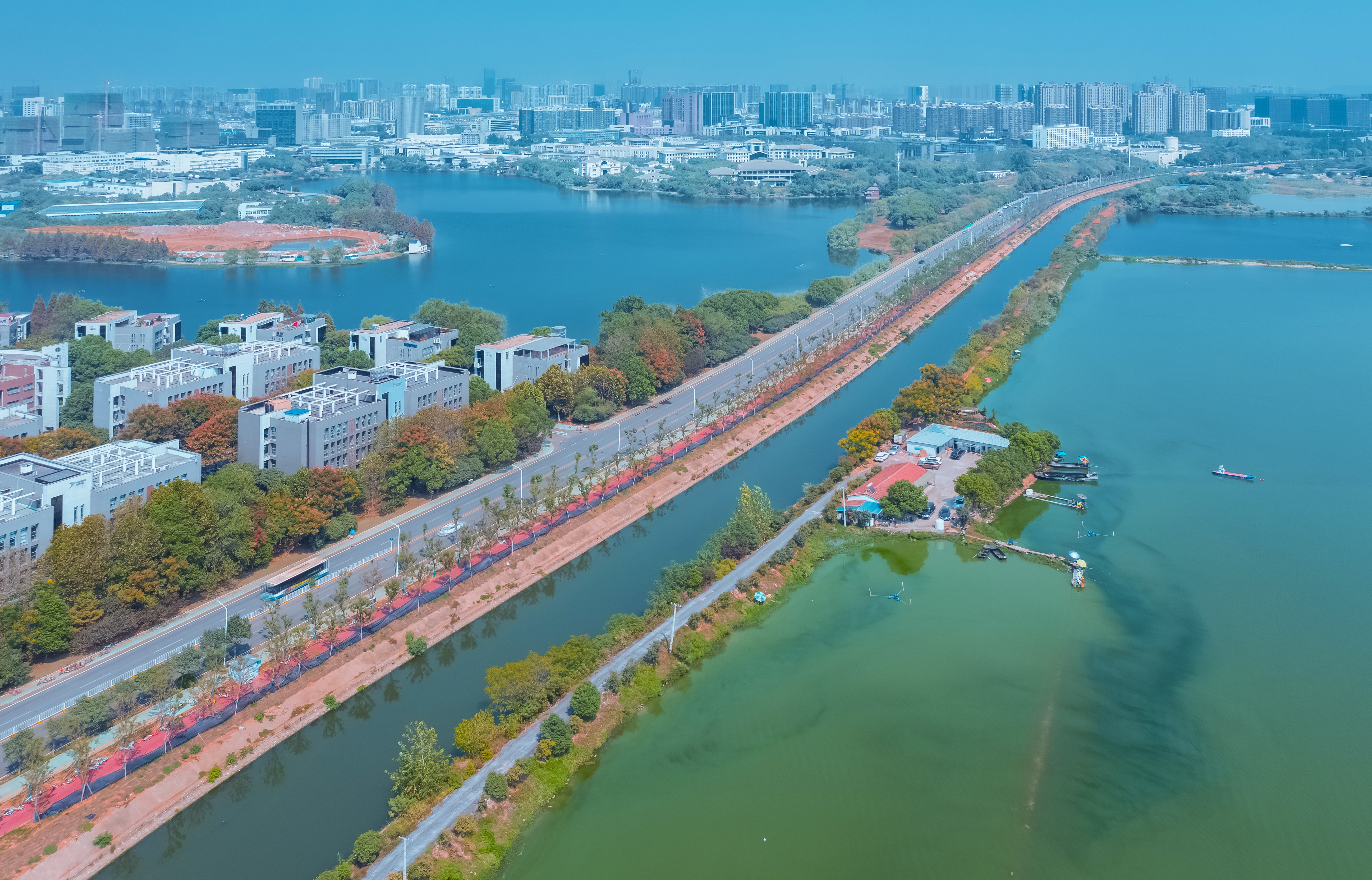 武汉滨湖大道（两湖大道&mdash;汤逊湖北路）道路排水工程（中国市政金杯示范工程）.jpg